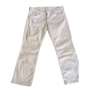 Mother The Outsider Crop Jeans Mirror Mirror Off White Size 28 Cropped Flare